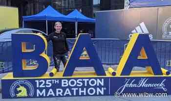 Sterling native runs through adversity, wins division in Boston Marathon - WIBW