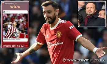 Bruno Fernandes 'was ready to LEAVE United amid the club's Super League plans' - Daily Mail