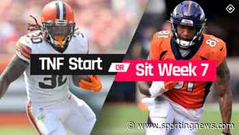 Broncos vs. Browns Fantasy Football Start 'Em Sit 'Em for Week 7 'Thursday Night Football' - Sporting News