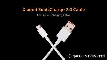 Xiaomi SonicCharge 2.0 Cable With 33W Fast Charging, Fast Data Transfer Support Launched in India