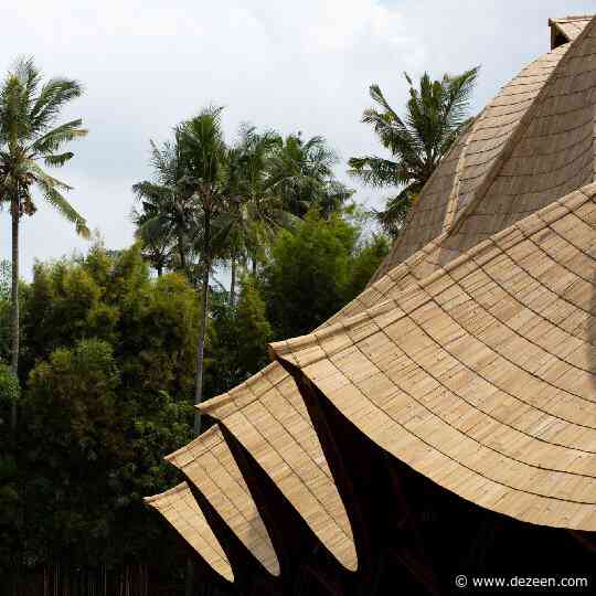 Dezeen Awards 2021 sustainability public vote winners feature a bamboo school in Bali