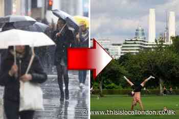 Met Office forecasts London sun after flooding weather chaos