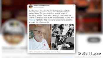 Former NC State football star and founder of Amedeo's Italian Restaurant dies at 85