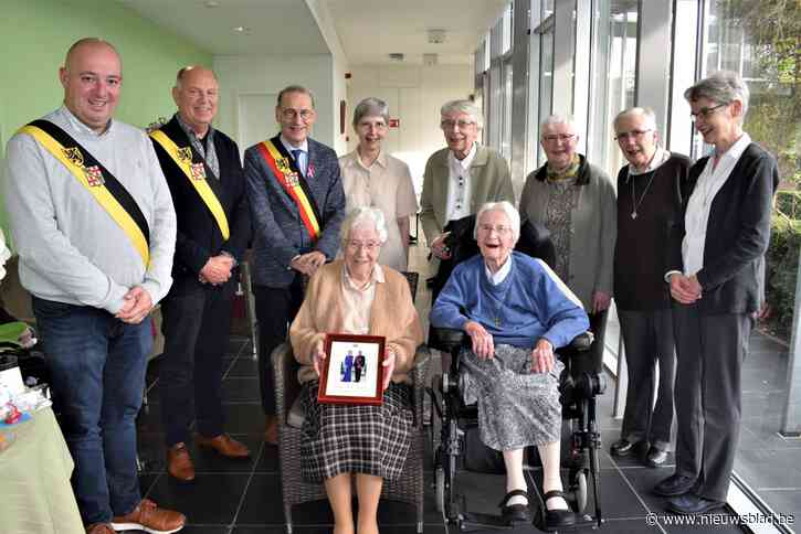 Zuster Amata blaast honderd kaarsjes uit