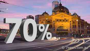 Prime Minister Scott Morrison confirms Victoria has passed 70 per cent double dose mark - 7NEWS