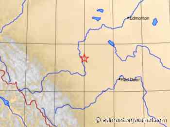 4.1 magnitude earthquake detected near Rocky Mountain House