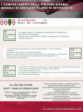 Putignano - Amici dei diversabili”, corso di formazione per volontari e famiglie - Putignano Informatissimo