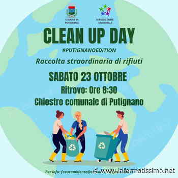 Putignano - Clean Up Day: raccolta straordinaria di rifiuti - Putignano Informatissimo