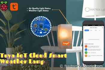 Tuya Raspberry Pi IoT weather station lamp