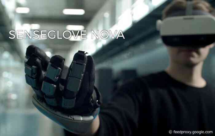 Nova VR glove with immersive virtual reality feedback start shipping