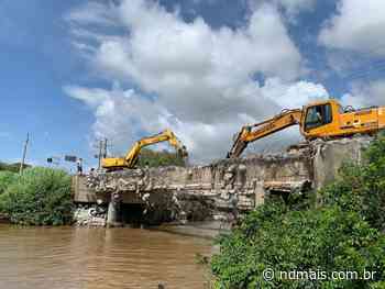 Quase um ano após interdição, nova ponte de Itajuba começa a ser construída em Barra Velha - ND Mais