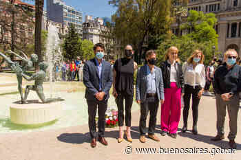 La Ciudad reinauguró la escultura Homenaje al Ballet Nacional - buenosaires.gob.ar