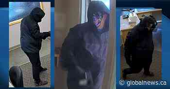 Man alleged wearing skeleton-style mask in armed robbery caught in Saskatchewan