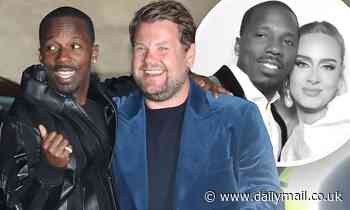 James Corden and Adele's sports agent boyfriend Rich Paul share a laugh at Soho House in Malibu - Daily Mail