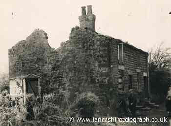 German's Christmas Eve bomb destroyed cottages in Hoghton