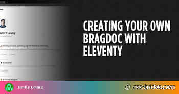 Creating Your Own Bragdoc With Eleventy