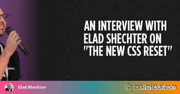 An Interview With Elad Shechter on “The New CSS Reset”