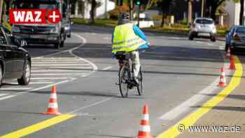 In Witten gibt es jetzt den ersten Pop-up-Radweg - Westdeutsche Allgemeine Zeitung