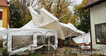 Bamberg: Sturm zerstört Biergarten völlig - kurz vor besonderer Winter-Eröffnung