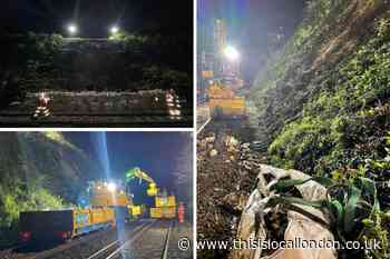 Dartford and Gravesend trains: Greenhithe landslip dug out