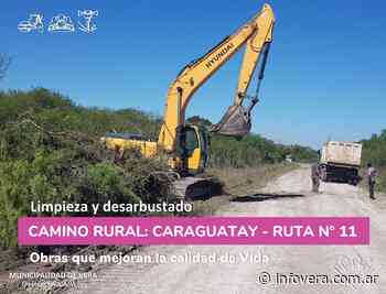 Vialidad y el municipio arreglan el camino que une Caraguatay con la Ruta 11 - INFO VERA