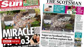 Scotland's papers: 'Miracle at No 3' and snub for carbon capture hub - BBC News