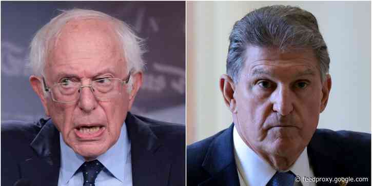 Joe Manchin taunts Bernie Sanders by making a zero with his hand during social spending negotiations: 'I'm comfortable with nothing'