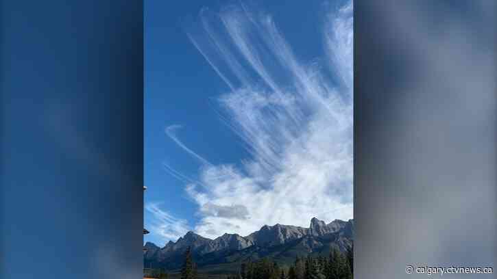 Building cloud over Calgary today, rain tonight