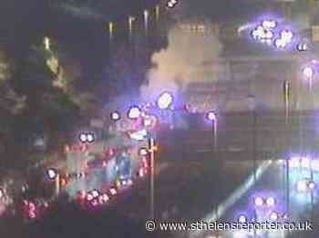 Lanes closed on M6 after vehicle catches fire - St Helens Reporter
