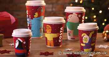 Costa Coffee launches festive food and drink menu for Christmas 2021 - Wales Online