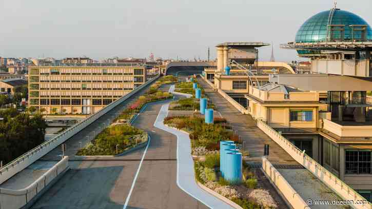 Garden added to Fiat's Lingotto building rooftop test track