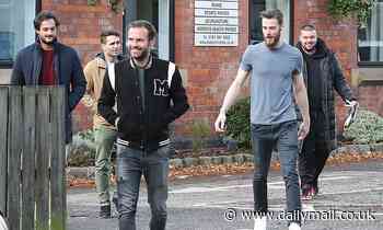Manchester United stars David de Gea and Juan Mata look in high spirits as they head out for lunch