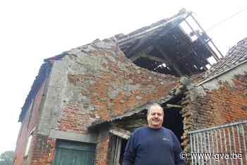 Aurore blaast in Niel gevel oude boerderij weg: “Niet eerste keer getroffen door noodweer” - Gazet van Antwerpen