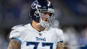 Titans' Lewan remains in protocol, out vs. Chiefs