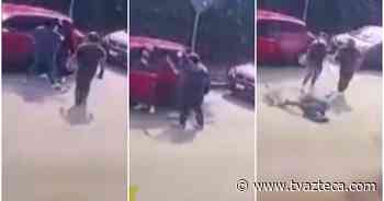 Cámara de seguridad capta robo y agresión a joven en Cuernavaca - TV Azteca