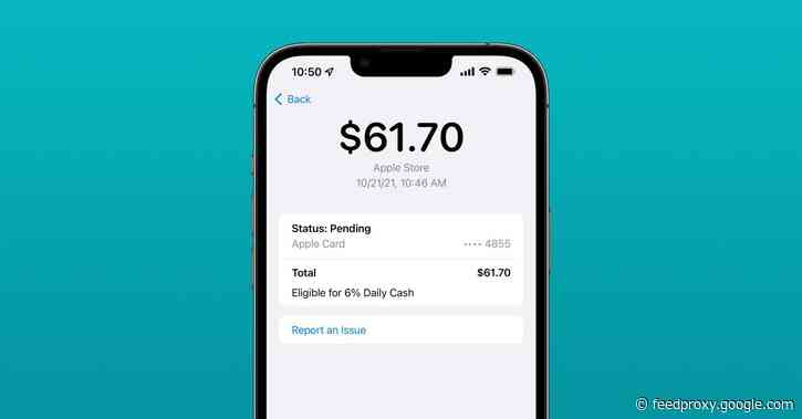 Apple Card now offering 6% Daily Cash back on purchases from Apple [U: Error]