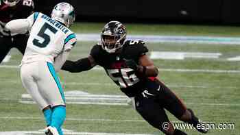 Falcons lose top edge rusher Fowler (knee) to IR