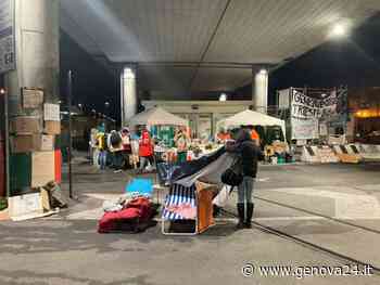 No green pass, sgomberato il presidio in lungomare Canepa: un fermo per resistenza - Genova24.it