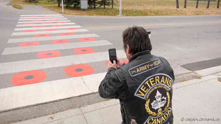 Ceremony at Chestermere poppy crosswalk to go ahead Sunday