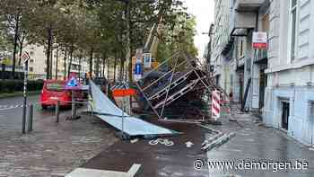 Storm Aurore: lange files en hinder in Antwerpen, code geel in heel het land - De Morgen