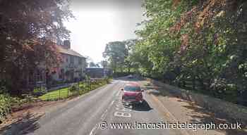 Mitton Road, Whalley, closed following car crash