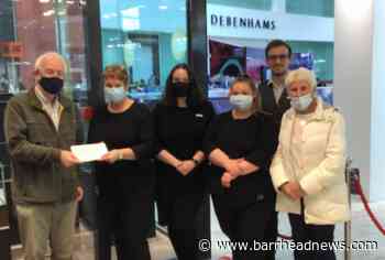 Generosity shines through in donation from staff at jewellery shop - Barrhead News