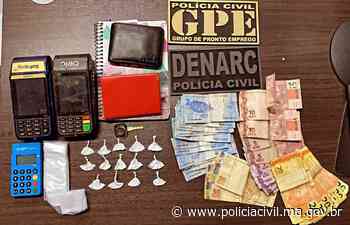 EM TIMON, POLÍCIA CIVIL PRENDE SUSPEITO POR TRÁFICO DE DROGAS • Polícia Civil do Maranhão - Policia Civil