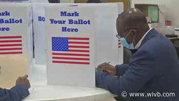 Byron Brown casts his vote on Day 1 of early voting