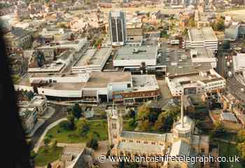 Fascinating look at Blackburn town centre from the air 1992
