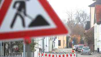 Die Augsburger Straße wird für Sanierungsarbeiten teilweise gesperrt