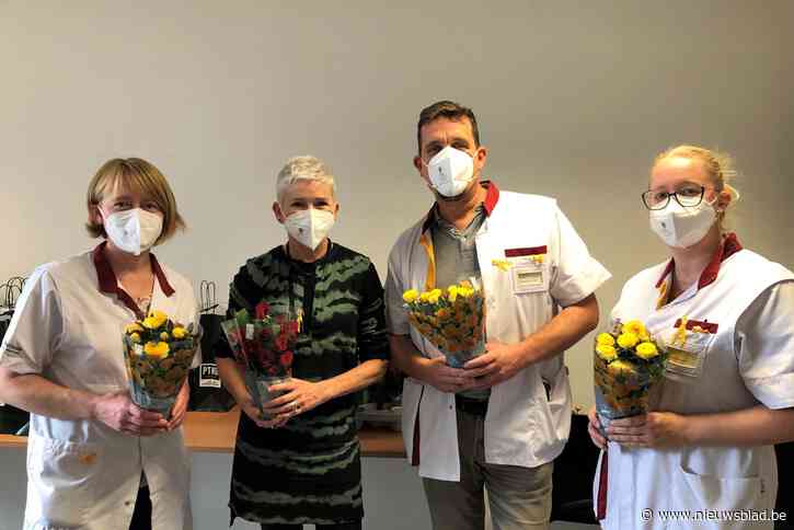 Andrea Croonenberghs en Els De Schepper op bezoek in Wase ziekenhuizen