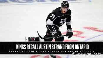 Kings Recall Austin Strand from AHL-Ontario - NHL.com