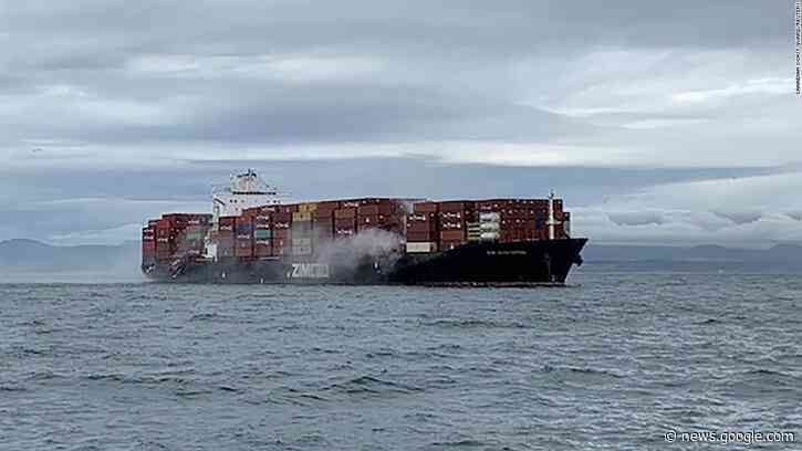 Containers ablaze on cargo ship off British Columbia - CNN