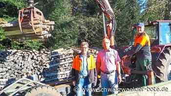 Bad Wildbader helfen Bedürftigen: Holzspende für das überflutete Ahrtal
